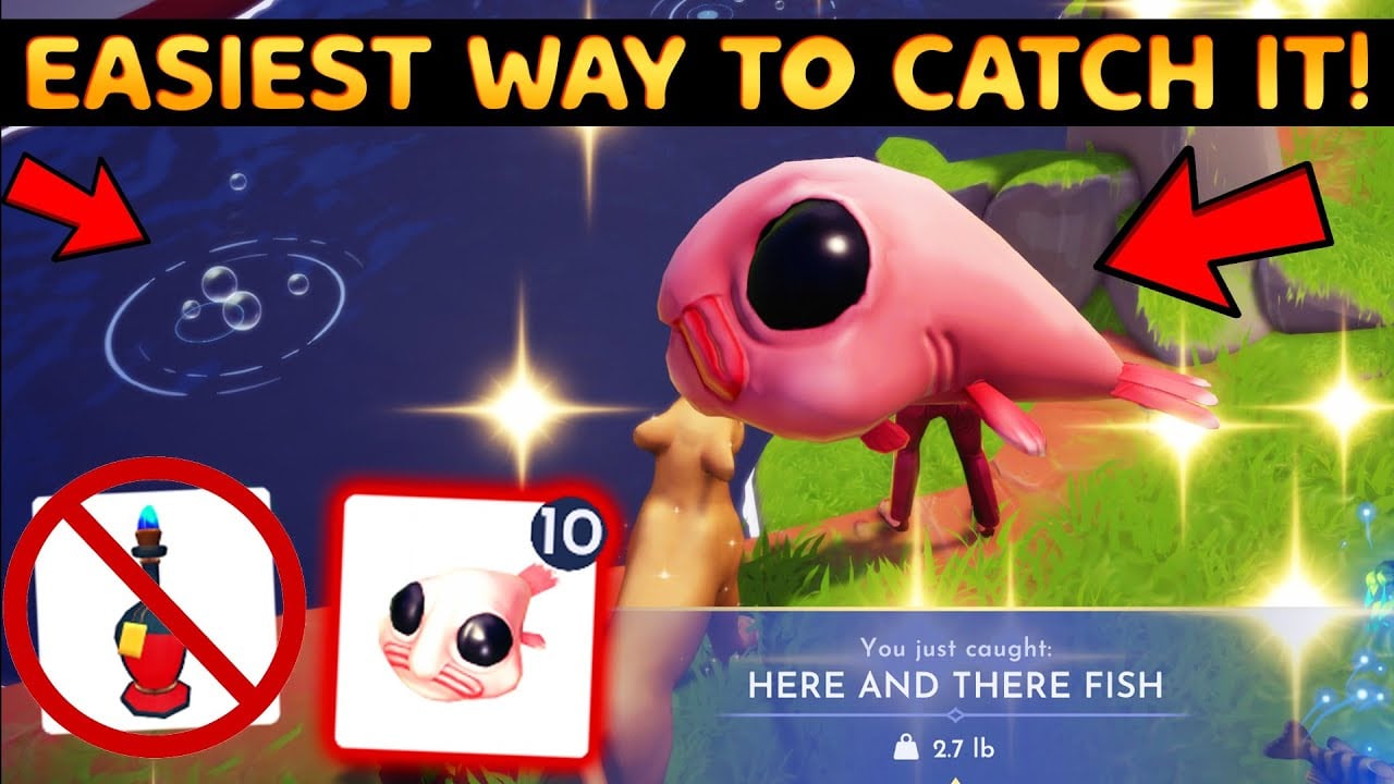 How to Catch Here and There Fish in DISNEY Dreamlight Valley. The EASIEST WAY!