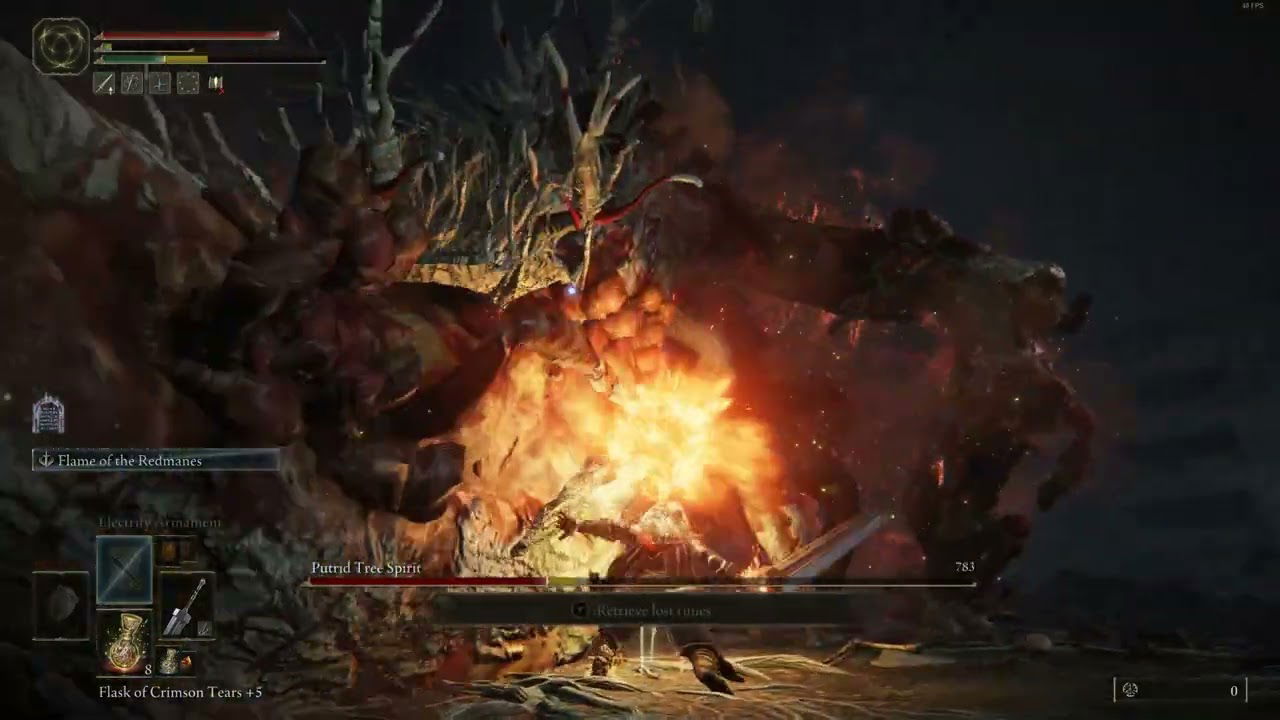 Elden Ring - Flame of the Redmanes' stagger