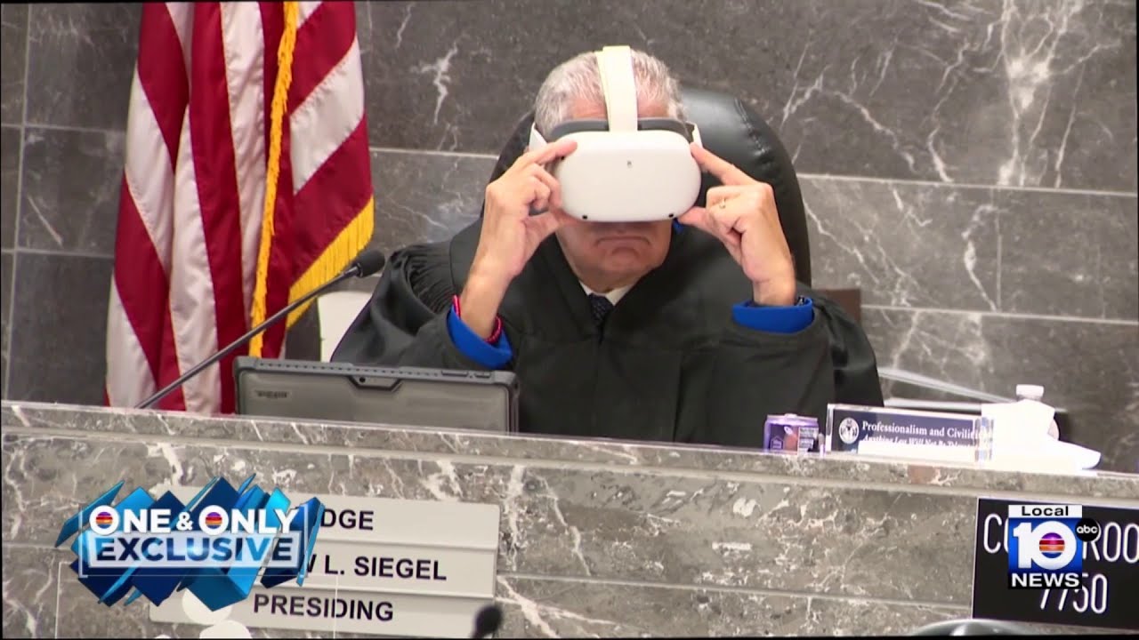 Judge dons VR headset in what's thought to be courtroom first