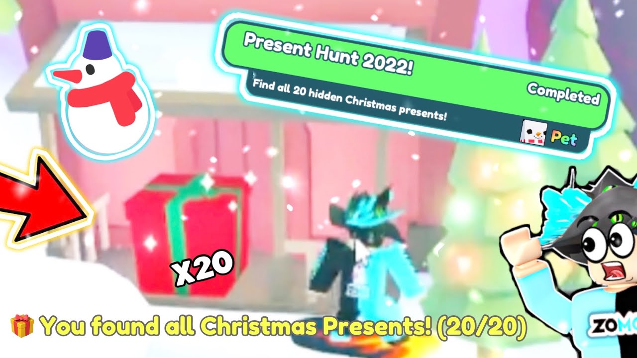 🎄🎁 How To Find ALL 20 *CHRISTMAS PRESENTS* & GET ??? In Pet Simulator X Winter Event! ❄️☃️