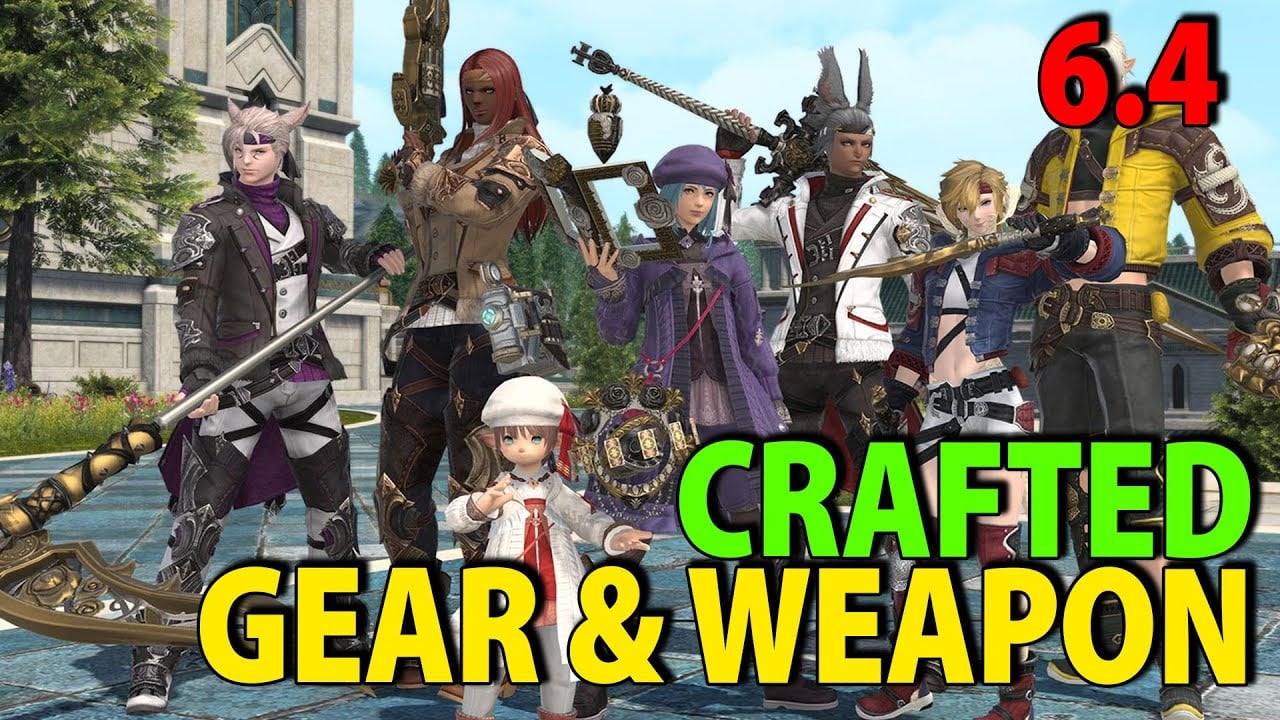 Every new Crafted Diadochos Gear iLvL 640  | #FFXIV