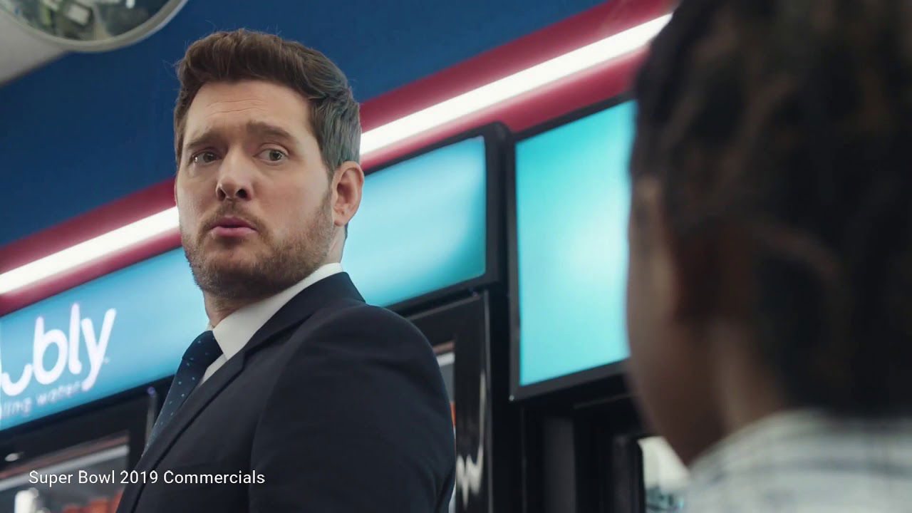 Michael Buble vs Bubly Super Bowl 2019 Commercial