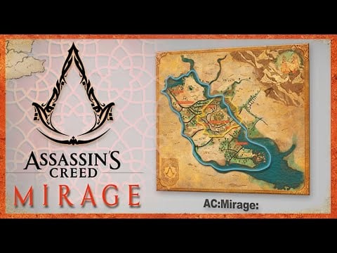 Assassin's Creed : Mirage Map Size comparison