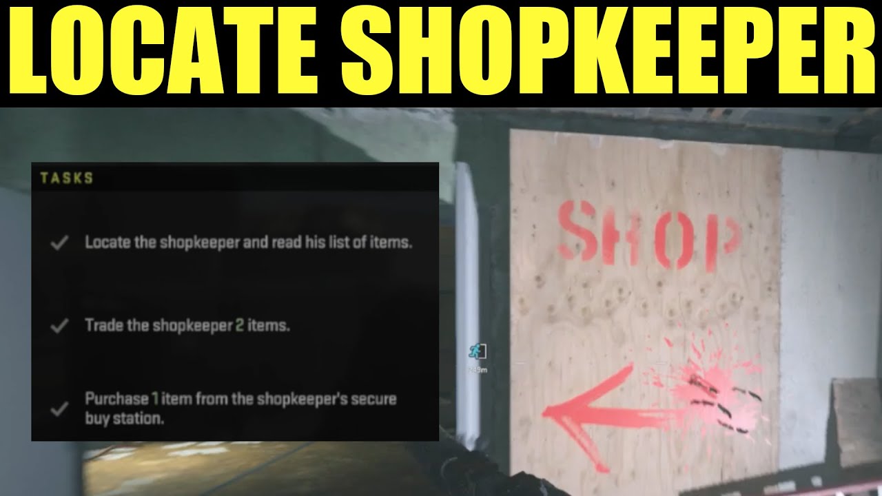How to "Locate the shopkeeper and read his list of items" DMZ - ABANDONED OPERATOR faction Mission