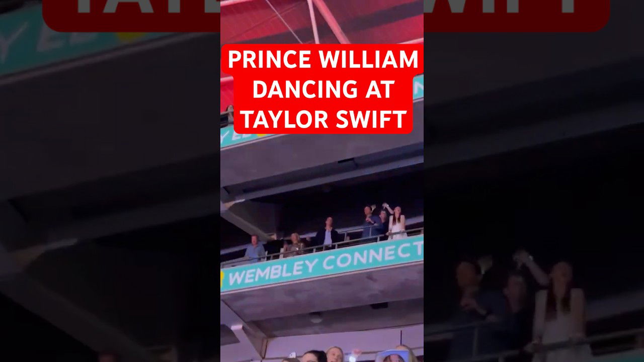 Prince William dancing to Taylor Swift at Eras tour is so sweet. #taylorswift #princewilliam
