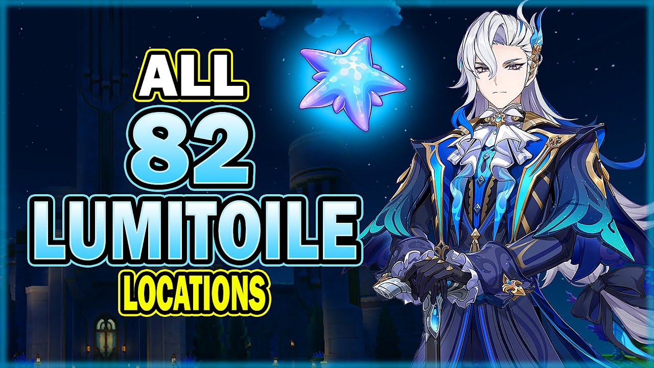 All 82 Lumitoile Locations - Efficient Farming Route - Neuvillette Ascension Material | Genshin