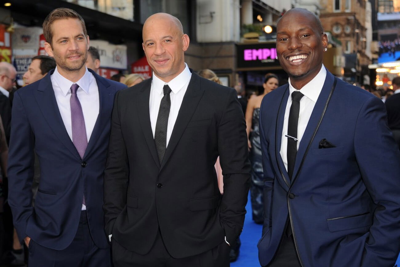 Furious 7 actors, Paul Walker, Vin Diesel and Tyrese Gibson