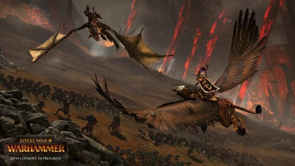 Total War Warhammer Griffon VS Wyvern