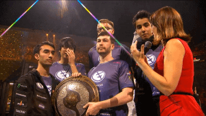 Team EG receives the Aegis.