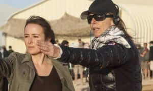  Director Kathryn Bigelow (right) on set of Zero Dark Thirty 