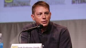 Writer Seth Grahame-Smith seen at Screen Gems' "Pride and Prejudice and Zombies" Presentation at 2015 Comic-Con on Saturday, July 11, 2015, in San Diego. (Photo by Eric Charbonneau/Invision for Screen Gems]/AP Images)