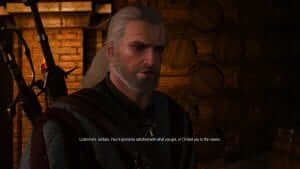 This is how Geralt feels about the other games' chances of winning awards.