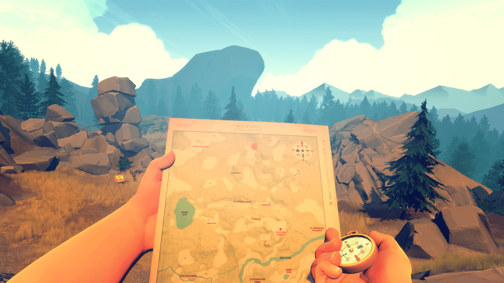 You Will Have To Use A Map and Compass To Navigate In Firewatch