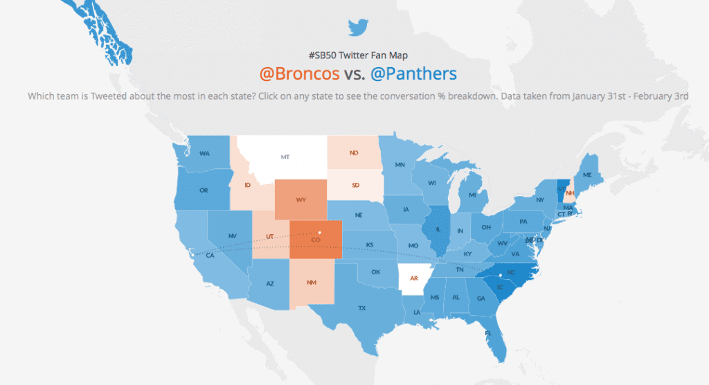 Twitter SB50 Map