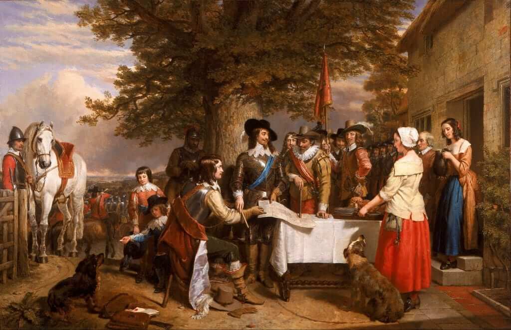 The Eve of the Battle of Edge Hill, by Charles Landseer.
