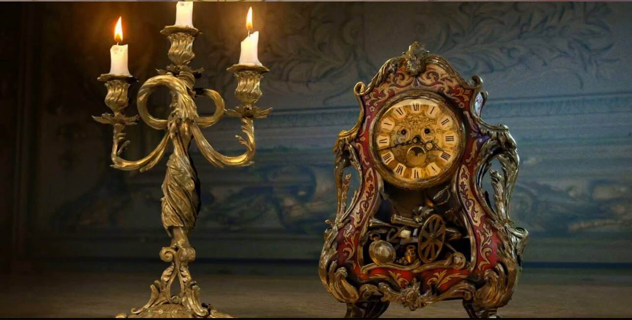 Lumiere and Cogsworth