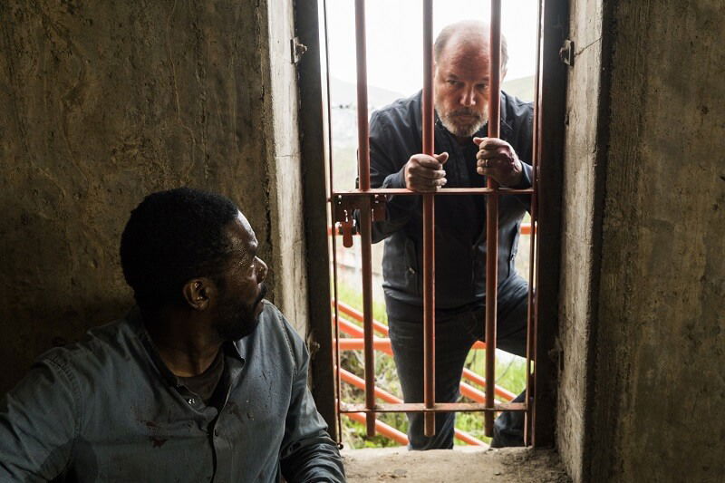 Colman Domingo as Victor Strand, Ruben Blades as Daniel Salazar - Fear the Walking Dead _ Season 3, Episode 3 - Photo Credit: Richard Foreman Jr/AMC