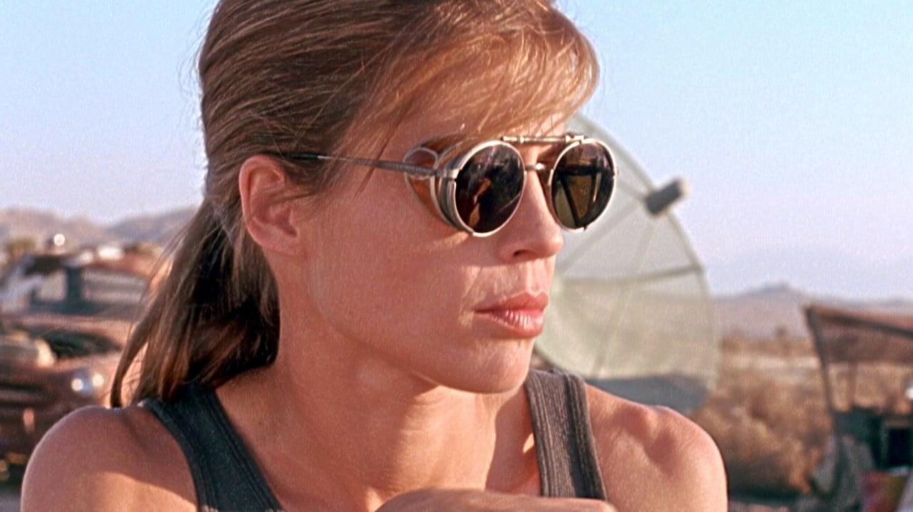 Linda Hamilton as Sarah Connor in Terminator 2