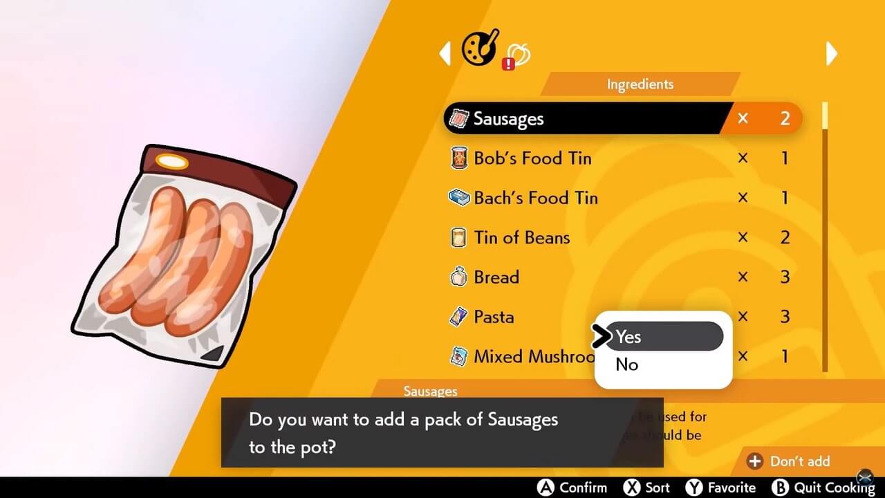 pokemon sword and pokemon shield, sausage