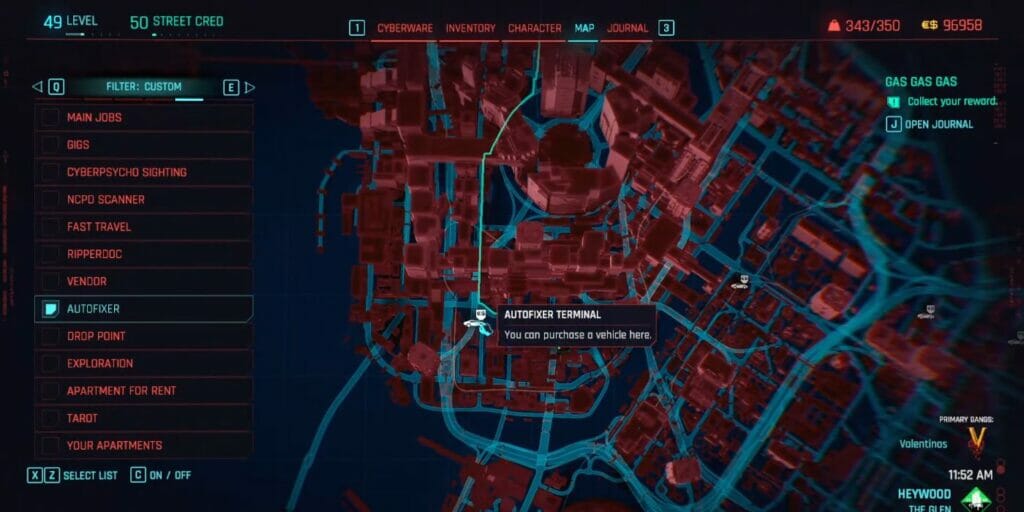 Autofixer Terminals in Cyberpunk 2077 (2.0)