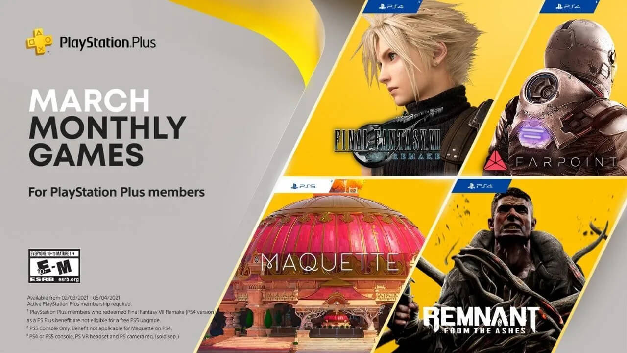 PlayStation Plus, Final Fantasy 7 Remake