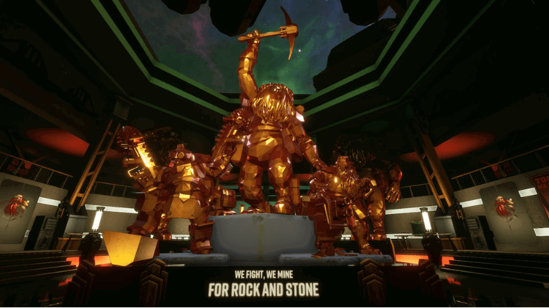 DRG pickaxe raised rock and stone community