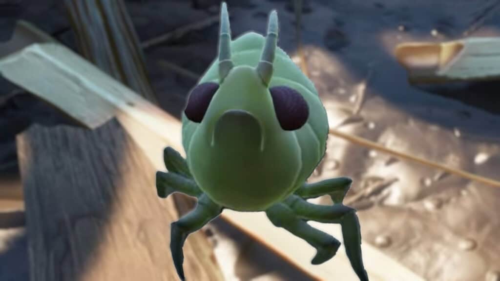 A close-up of an Aphid pet in Grounded