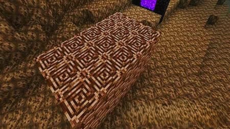 A huge chunk of Ancient Debris containing Netherite in Minecraft