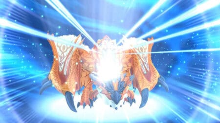 A dragon uses its power in Monster Hunter Stories 2