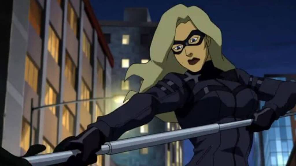 Black Canary wields a staff in Vixen