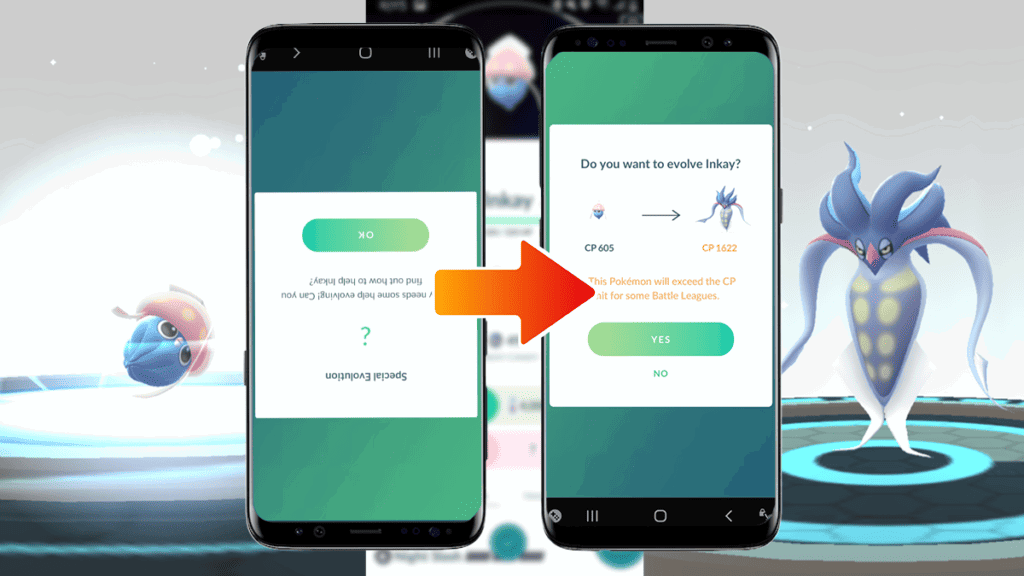 How To Evolve Inkay in Pokemon GO Turning Phone Upside Down