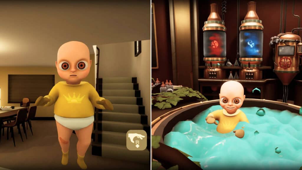 baby in yellow horror game