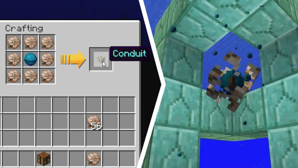 minecraft conduit recipe