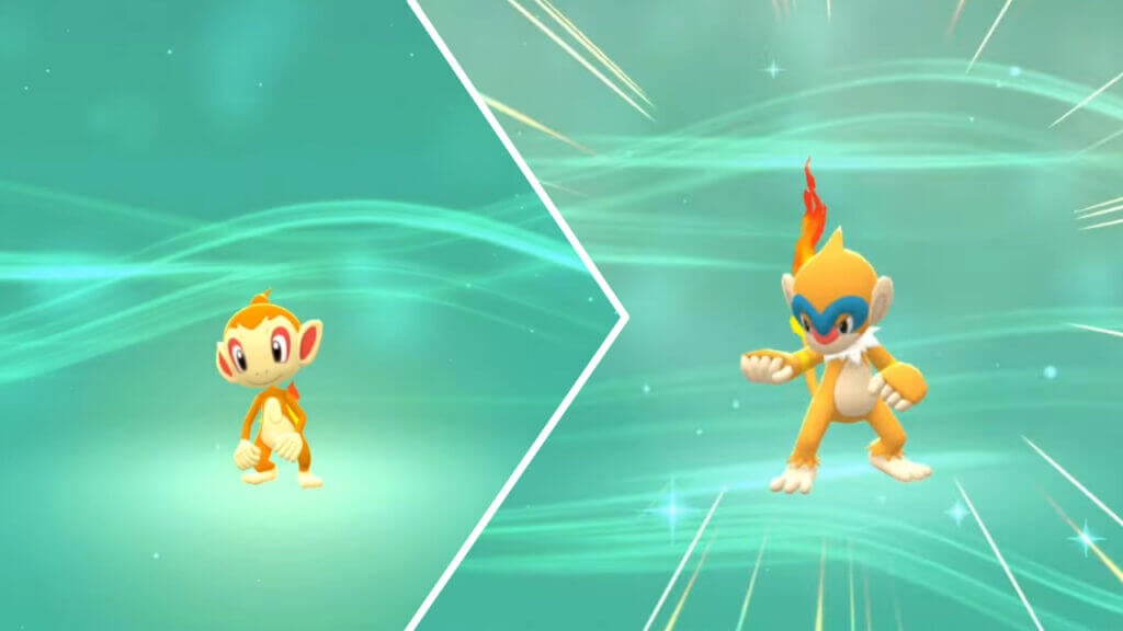 Pokémon Brilliant Diamond Shining Pearl Evolve Chimchar