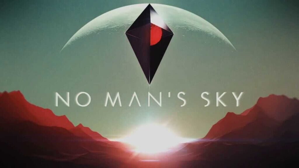 No Man Sky logo on background, No Man Sky Nintendo Switch,Hello Games release