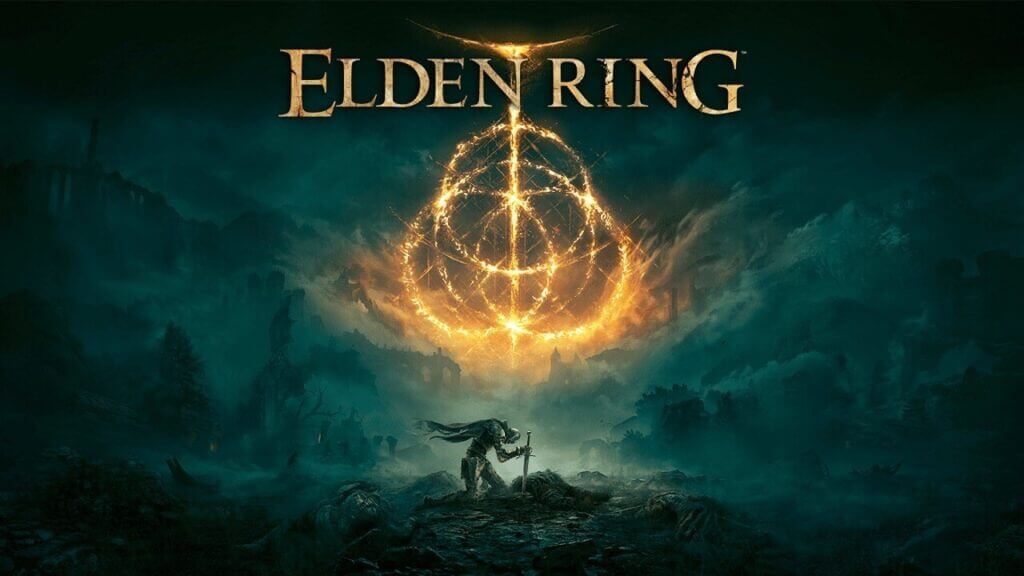 Elden Ring logo with background art, Elden Ring server maintence, From Software game