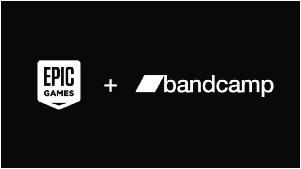 The Epic Games Store and Bandcamp Deal Promotional Logo