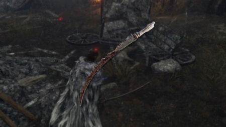 The Scavenger's Curved Sword in Elden Ring.