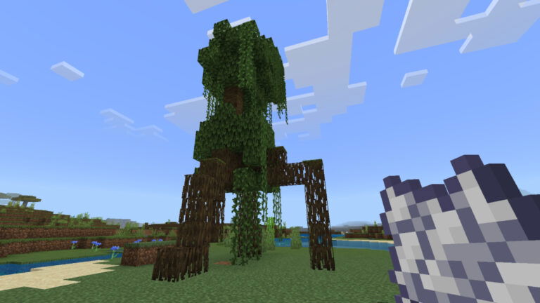 A fully grown mangrove tree in Minecrat