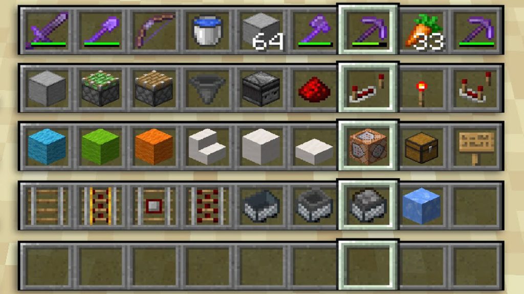 Minecraft Save Hotbar