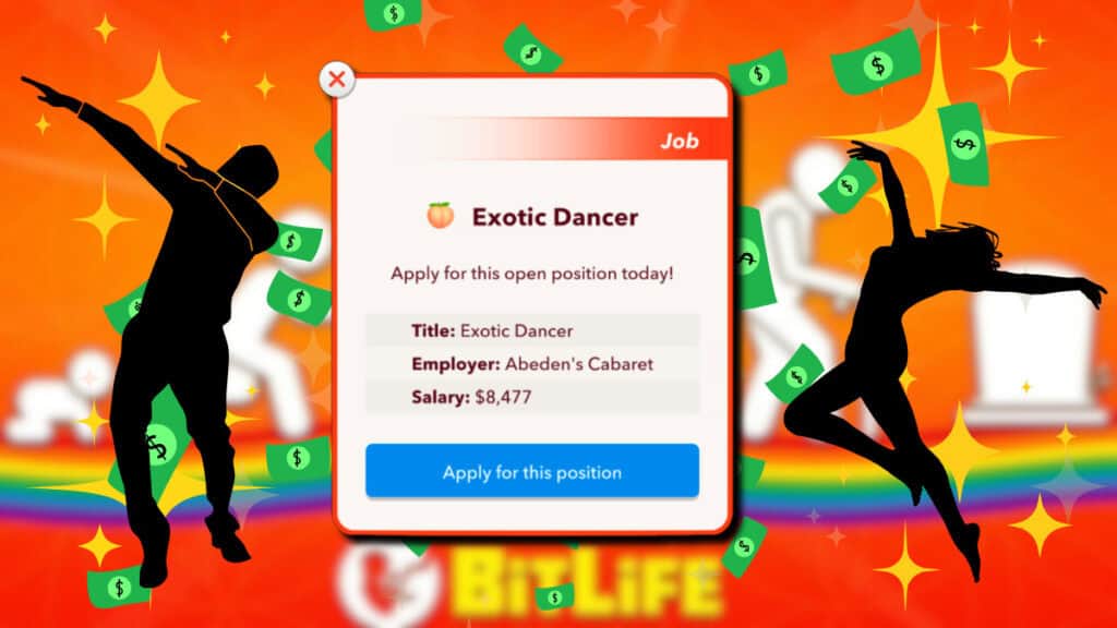 bitlife become an exotic dancer