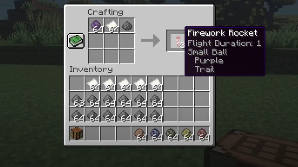 how to make fireworks in minecraft