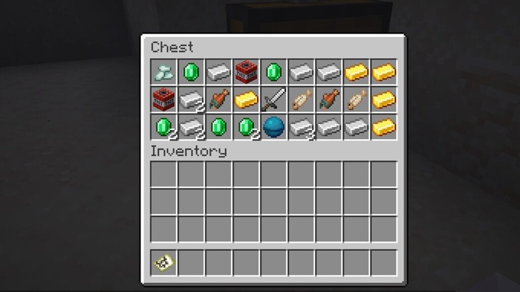 Buried Treasure Loot in Minecraft