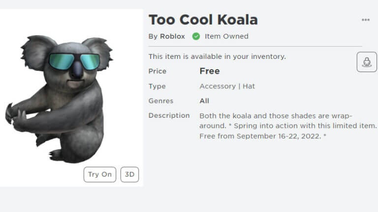 Roblox How To Get The Free Too Cool Koala Avatar Item Roblox Cool Koala Avatar Free 768x432 