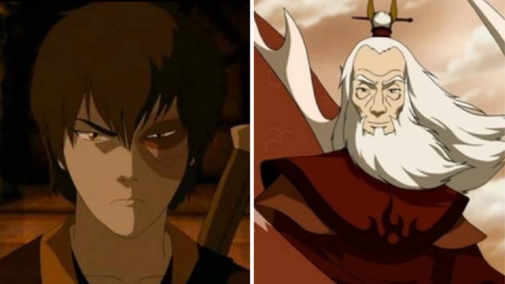 Avatar The Last Airbender Zuko and Avatar Roku