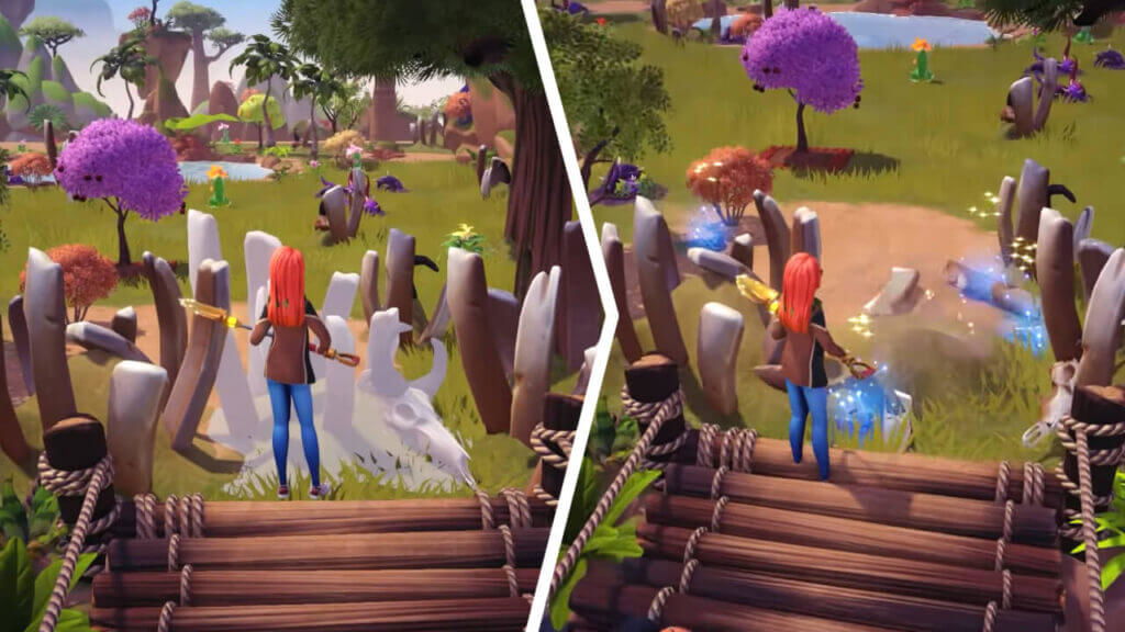 Removing Wildebeest Bones during The Circle of Life in Disney Dreamlight Valley