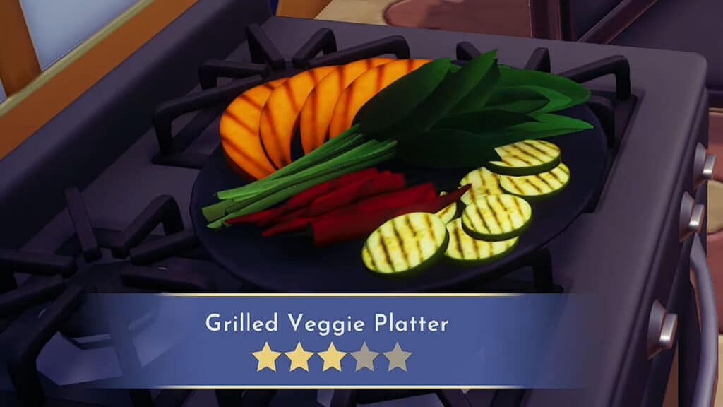 Grilled Veggie Platter in Disney Dreamlight Valley