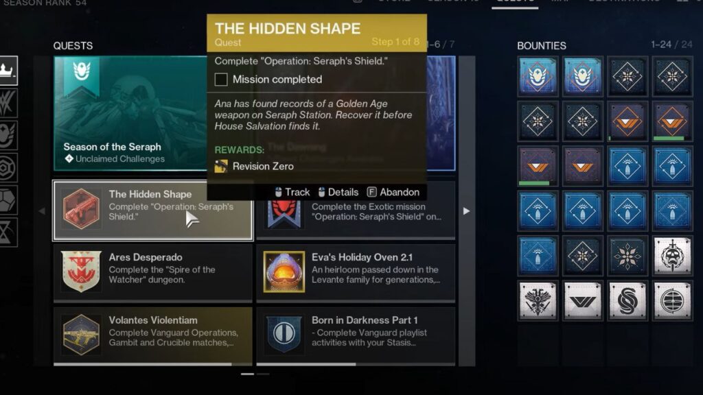 Destiny 2 Hidden Shape Quest