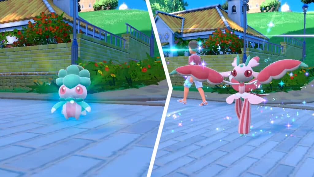 Evolving Fomantis into Lurantis in Pokémon Scarlet and Violet