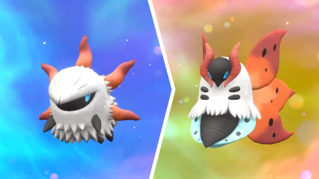 Evolving Larvesta into Volcarona in Pokémon Scarlet and Violet